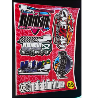 Cartela de Adesivos Grupo Máfia da Fiorino 09 em Oferta na Shopee