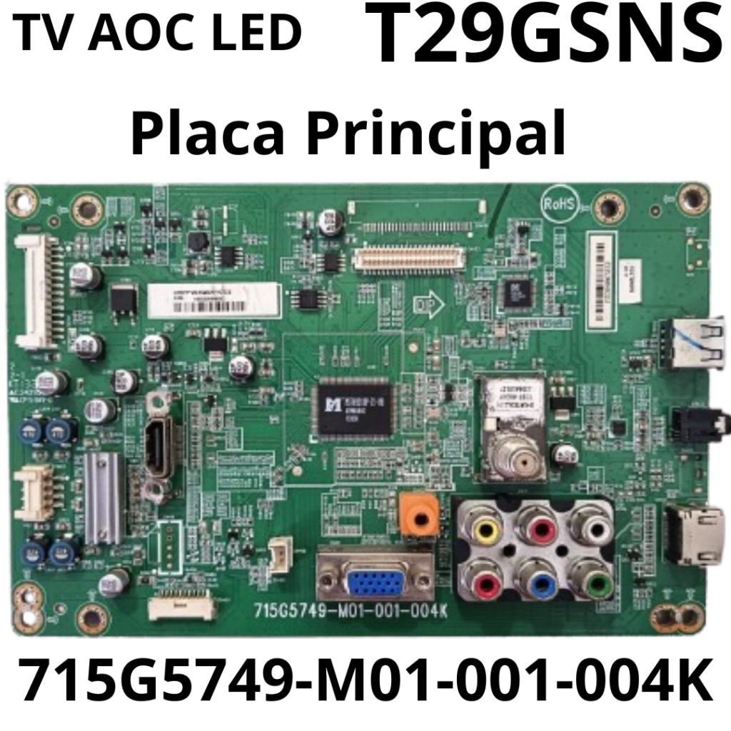 3048 Placa Principal para tv LED AOC Modelo: T29GSNS