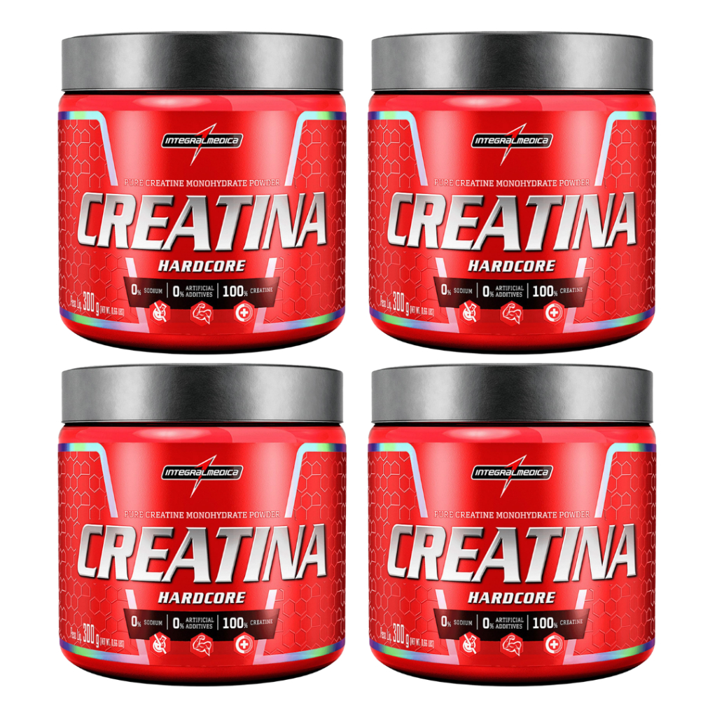 Kit 4 Creatina Monohidratada - IntegralMédica em Oferta na Shopee