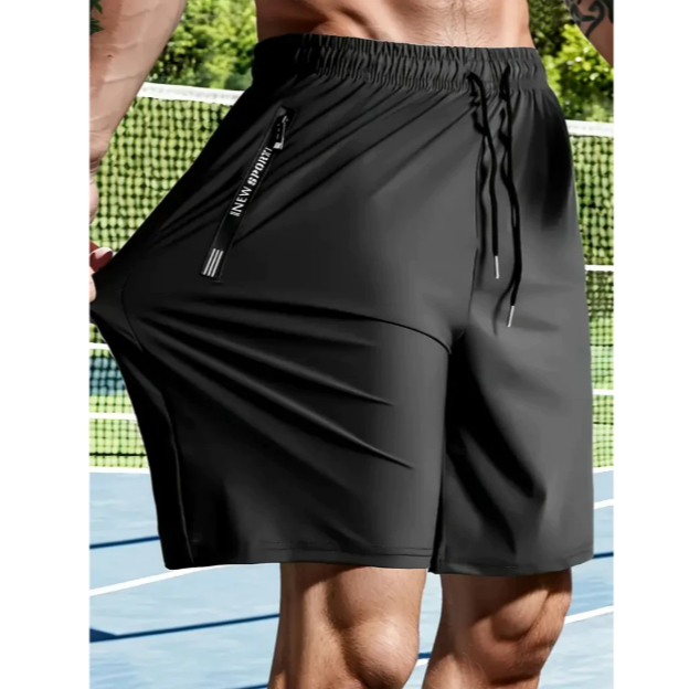 Bermuda Short Dry Fit Masculino Praia 2 Bolsos Zíper Secagem Rápida