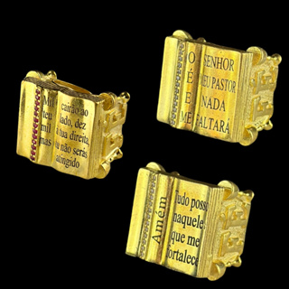 Dedeira Bíblia Moeda Antiga Gravado Laser Anel Nino Abravanel Masculino Salmo Religioso Ouro 18k em Oferta na Shopee