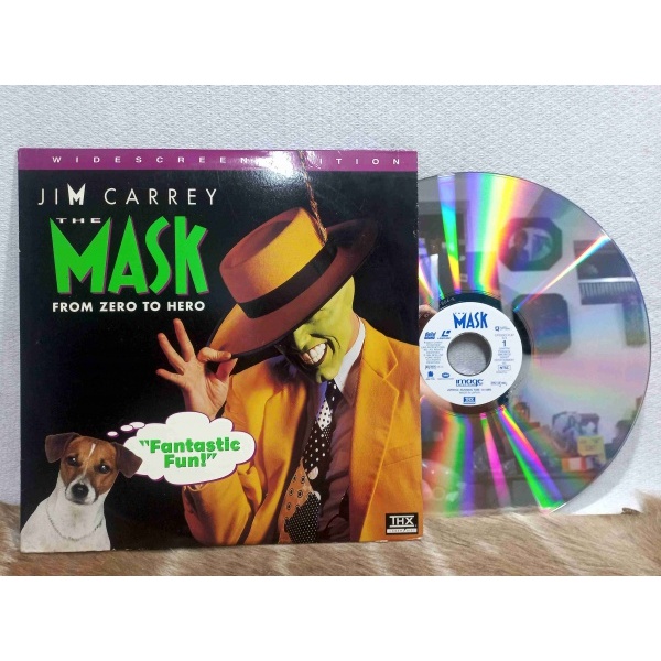 LASER DISC O MASCARA - THE MASK- FROM ZERO TO HERO- JIM CARREY. Disco e capa bem conservados.