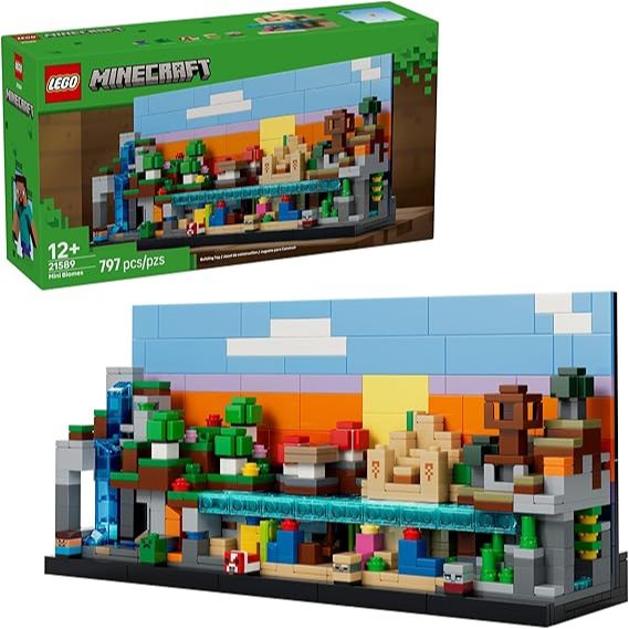 LEGO Minecraft Mini Biomas Construção de Arte de Jogo; Conjunto 21589