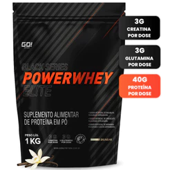 Whey Protein Elite PowerWhey (80% Proteína) 1kg - GO NUTRITION
