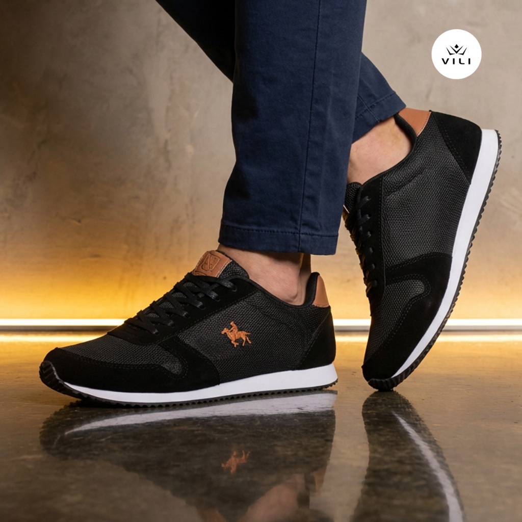 Tênis Masculino Polo Vili Turim Sapatenis Casual em Oferta na Shopee