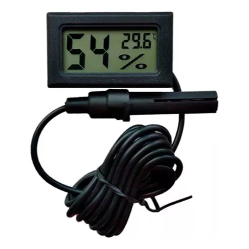 Termohigrômetro com Sonda (Baterias Inclusas) | Mede Temperatura e Umidade