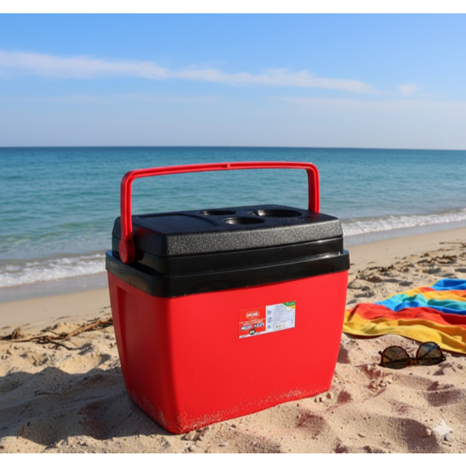 Caixa Térmica Cooler 18 Litros ,Praia Piscina Lazer Jardim Camping C/ Porta Copos Resistente