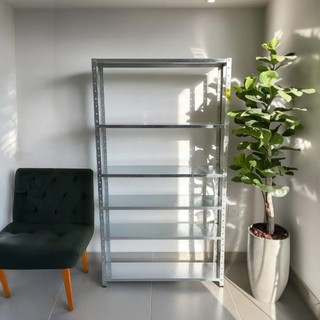Prateleira Estante De Aço Galvanizado 198x90 Com 6 Divisória