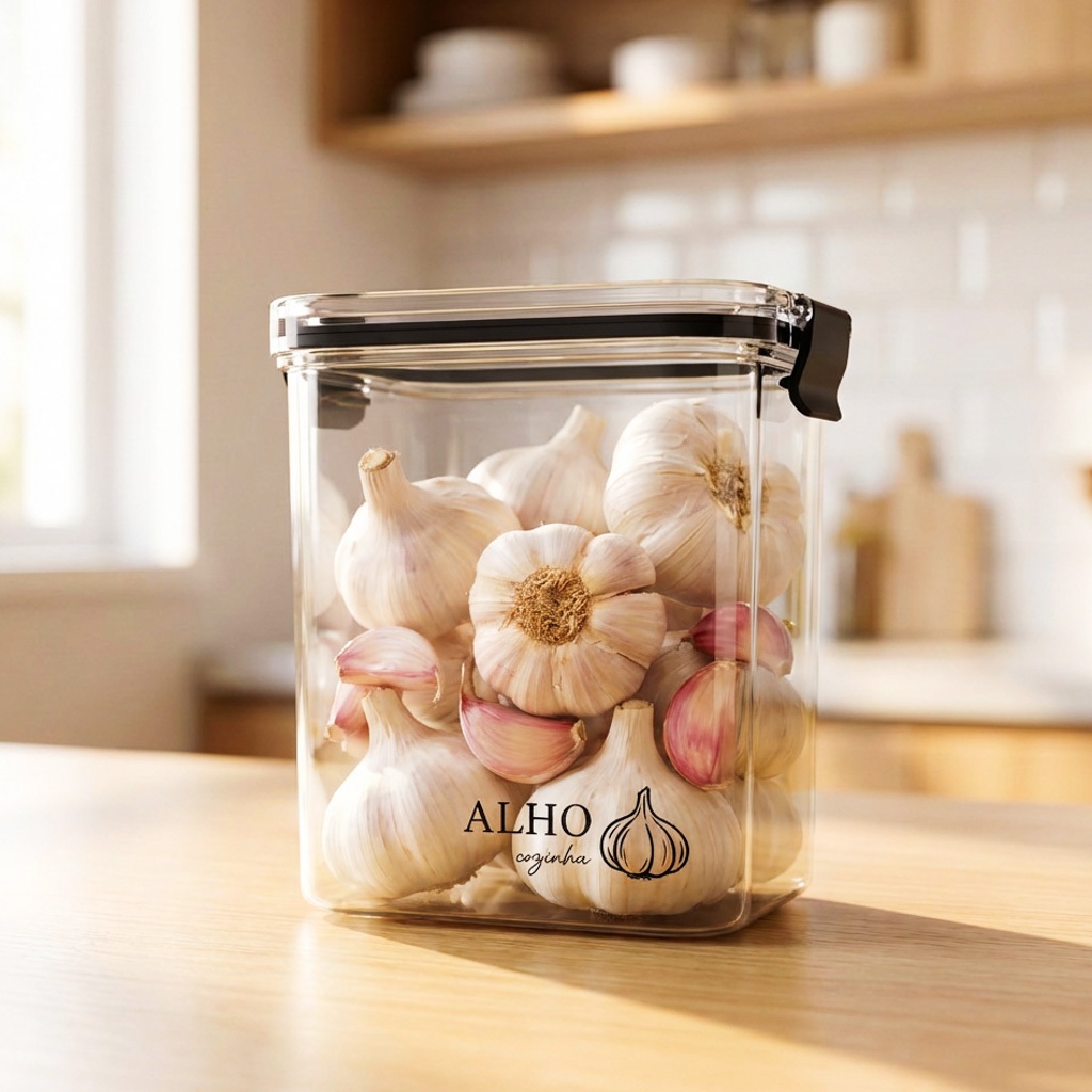 Pote Multiuso com Vedação Hermética e Click 950ml | Porta Mantimentos + Variações, Porta-Alho, Porta-Cebola e muito mais em Oferta na Shopee