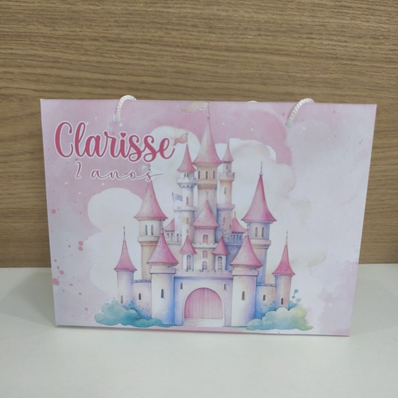 Sacolinha Personalizada Castelo - Pegue e Monte em Oferta na Shopee