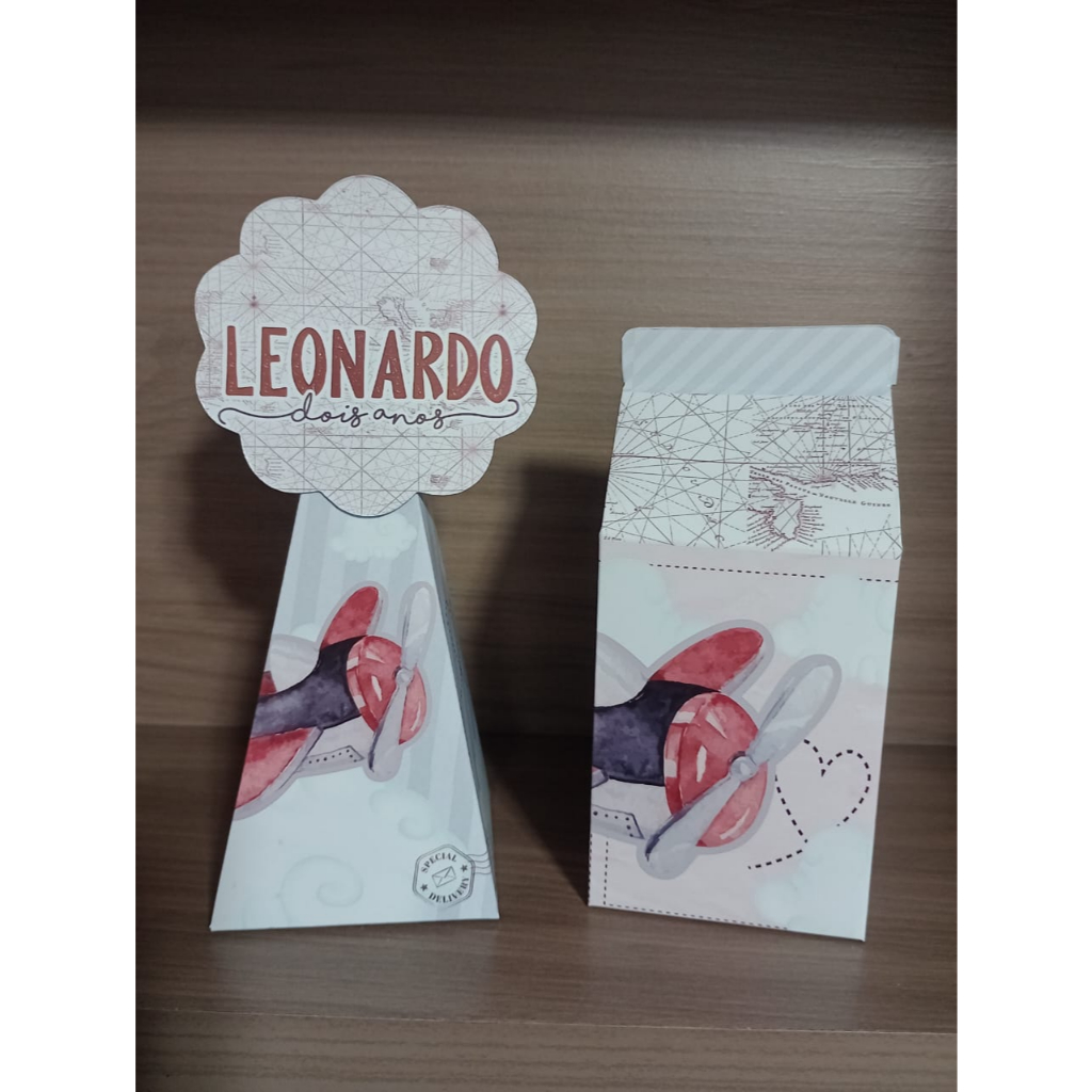 **ENVIO RÁPIDO** Kit caixinhas personalizadas Aviador/ Lembrancinha festa infantil personalizado / PEGUE E MONTE