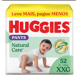 Fralda Huggies Natural Care Pants XXG 52
