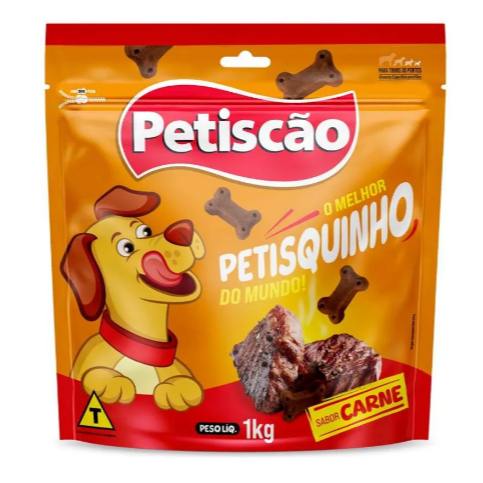 Petisco Bifinho Palito de Carne Mastigável Para Cães 1kg - Petiscão