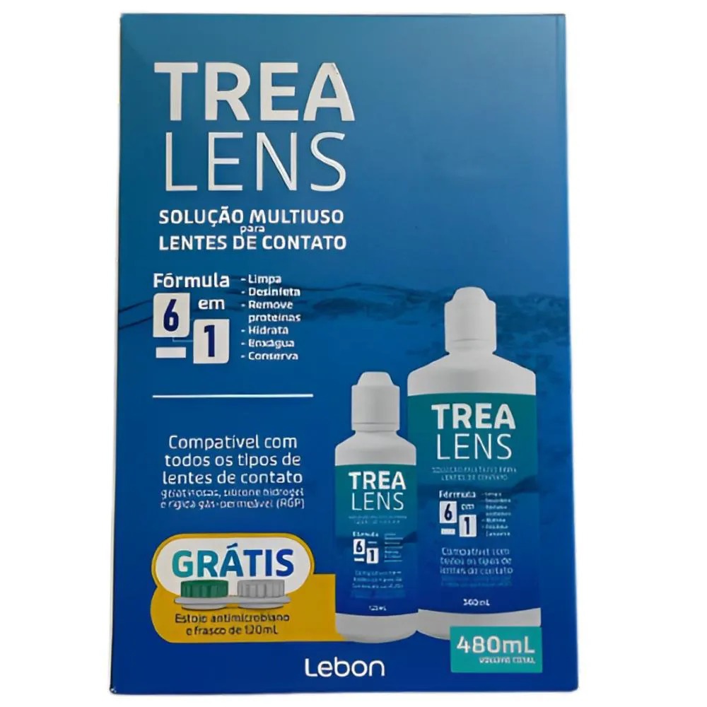 TREA LENS Solução Para Lentes De Contatos Total 470 Ml