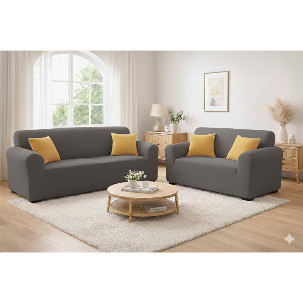 Kit Capa De Sofá Agarradinha Malha Gel  2 E 3 Lugares Grossa Protetor Caladinha Gato Cachorro em Oferta na Shopee