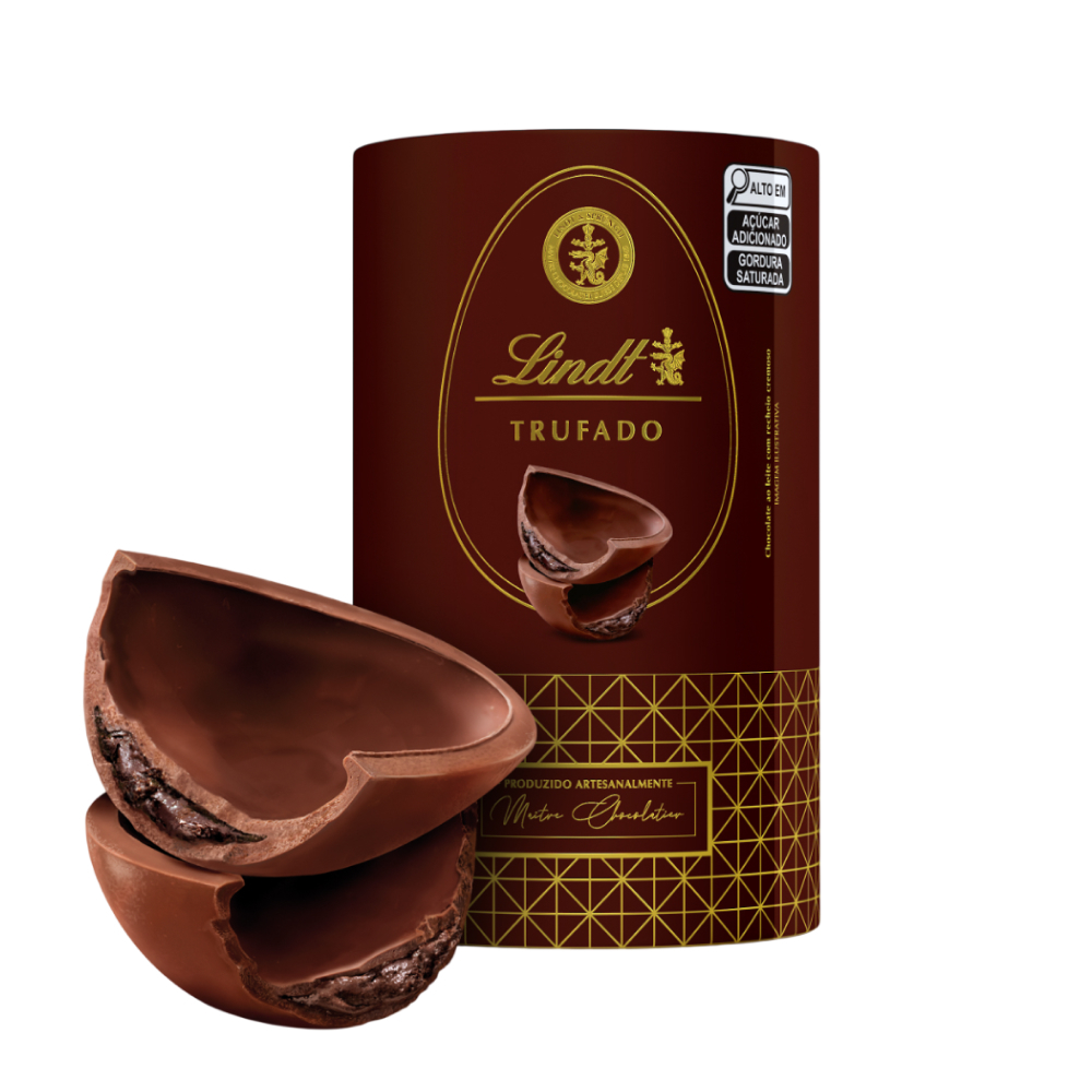 Ovo De Páscoa Ao Leite Lindt Trufado 500g em Oferta na Shopee