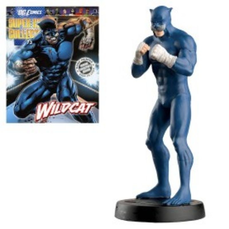 Miniatura Boneco Wildcat DC Eaglemoss #73 - Sem Fascículo e com embalagem