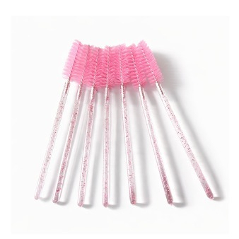 Escovinhas Descartáveis para Cílios e Sobrancelhas – Aplicador Tipo Rímel Rosa em Oferta na Shopee