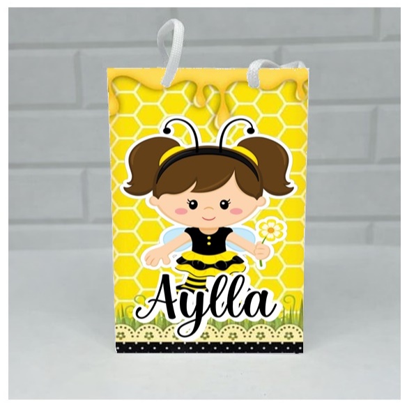 Sacolinha personalizada Abelhinha | Personalizados lembrancinhas mimos