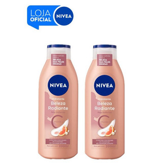 KIT NIVEA Hidratante Corporal Beleza Radiante Pele Uniforme 200ml - 2 unidades
