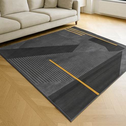 Tapete para sala Escritorio 1,40x1,00 Estampados Lavável Moderno Confortável Fácil de Limpar em Oferta na Shopee