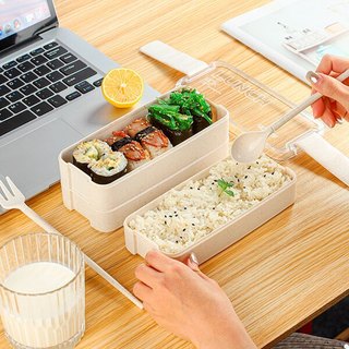 Lancheira Marmita Bento Box Pote Ecológico Fibra Trigo Grande Divisória Freezer Marmiteiro