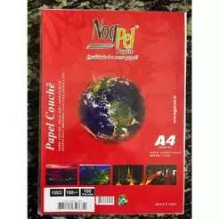 Papel Couche A4 180g BRILHO ou FOSCO 1000 Folhas