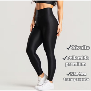 Calça Legging Cintura Alta Poliamida Academia Micro Canelado Wonder em Oferta na Shopee