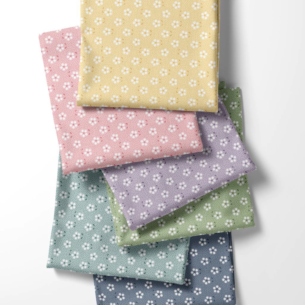 COLEÇÃO MINI PRIMAVERA - TRICOLINE 100% ALGODÃO - FUXICO E FRICOTES - 50X150 CM