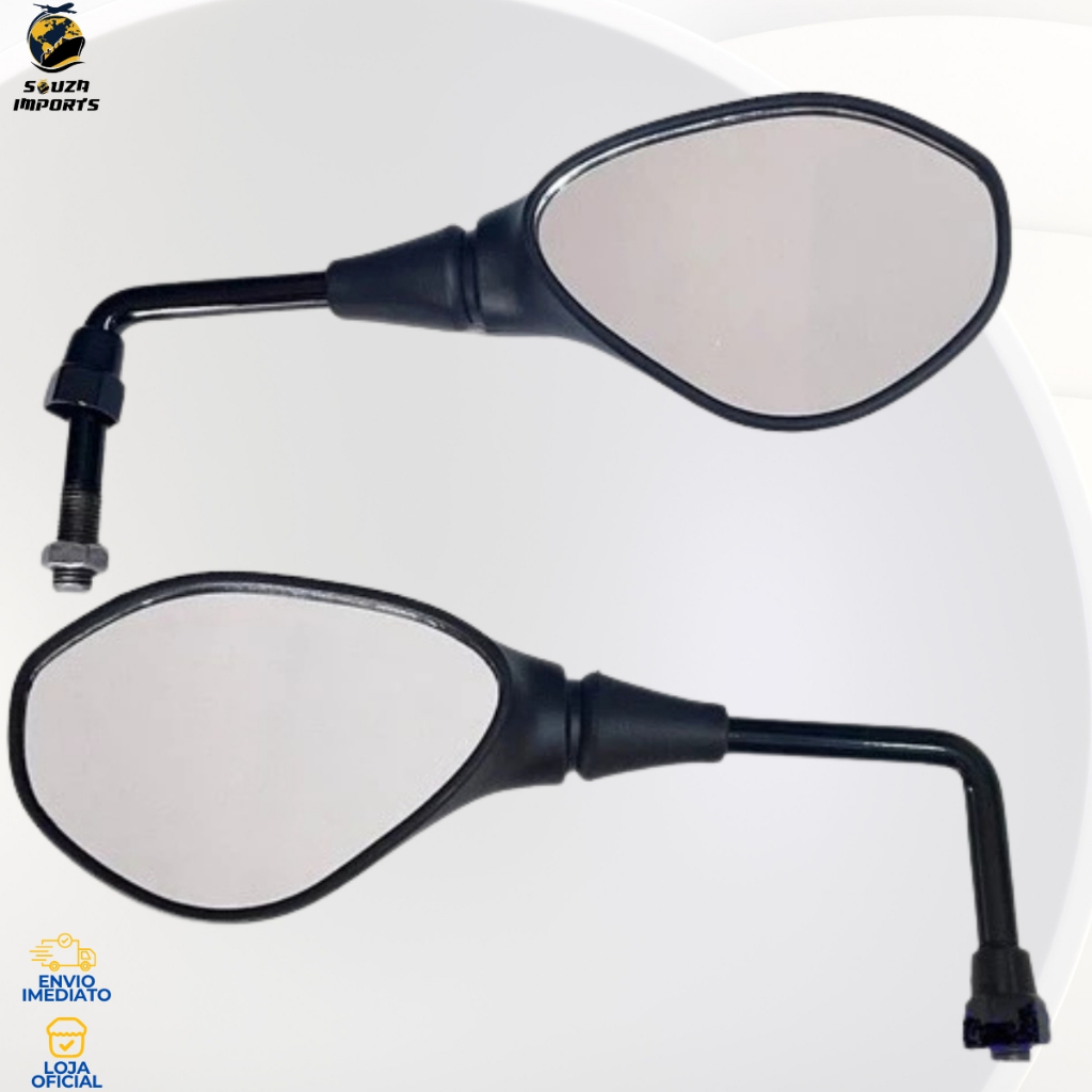 Retrovisor Mini BMW Haste Rebaixada 90 Graus Honda Titan Fan 160 em Oferta na Shopee