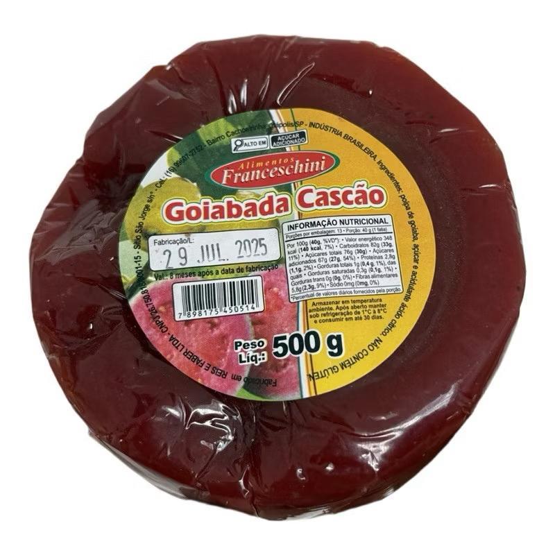 Goiabada Redonda Cascão Artesanal Franceschini 500g em Oferta na Shopee