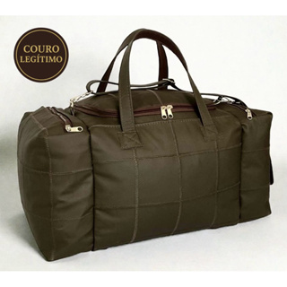 Mala de viagem em Couro Legítimo.  Bolsa de viagem em couro. Bolsa de viagem em Oferta na Shopee