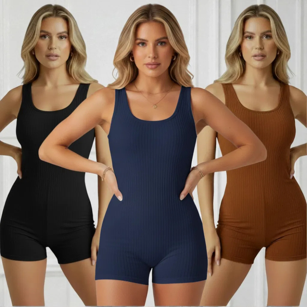 Kit Macaquinho Feminino Academia Fitness Anarruga Shorts Alça Média Tmanho Único Preto Marrom Branco em Oferta na Shopee