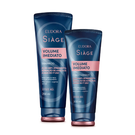 Combo Siàge Volume Imediato: Shampoo 250ml + Condicionador 200ml