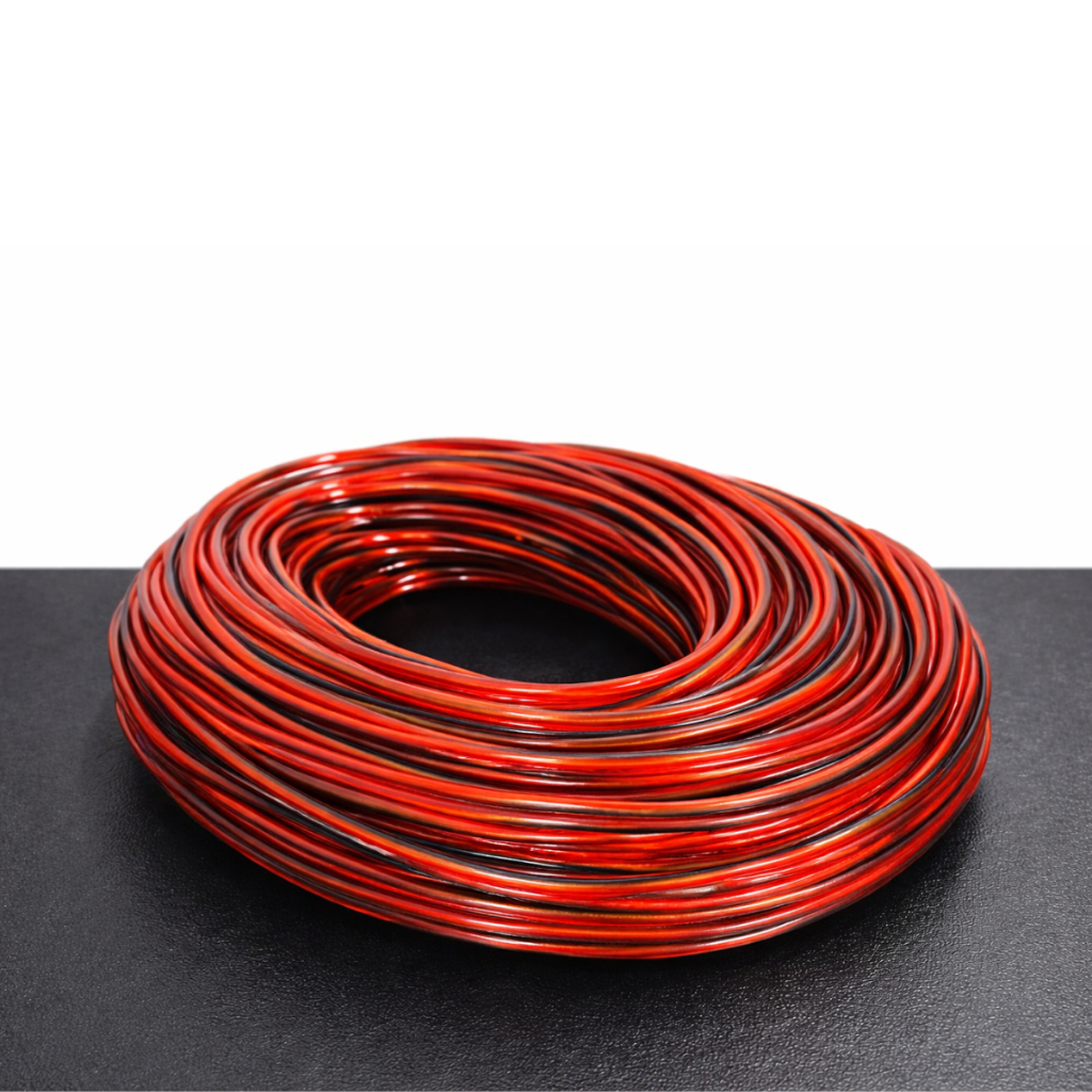 Cabo Fio Som Automotivo Alto falante Bicolor 0,75mm Rolo 6m