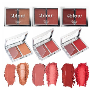 Blush Duo Whatever Ruby Rose Blow Blush Cremoso + Blush em Pó Acabamento Natural em Oferta na Shopee