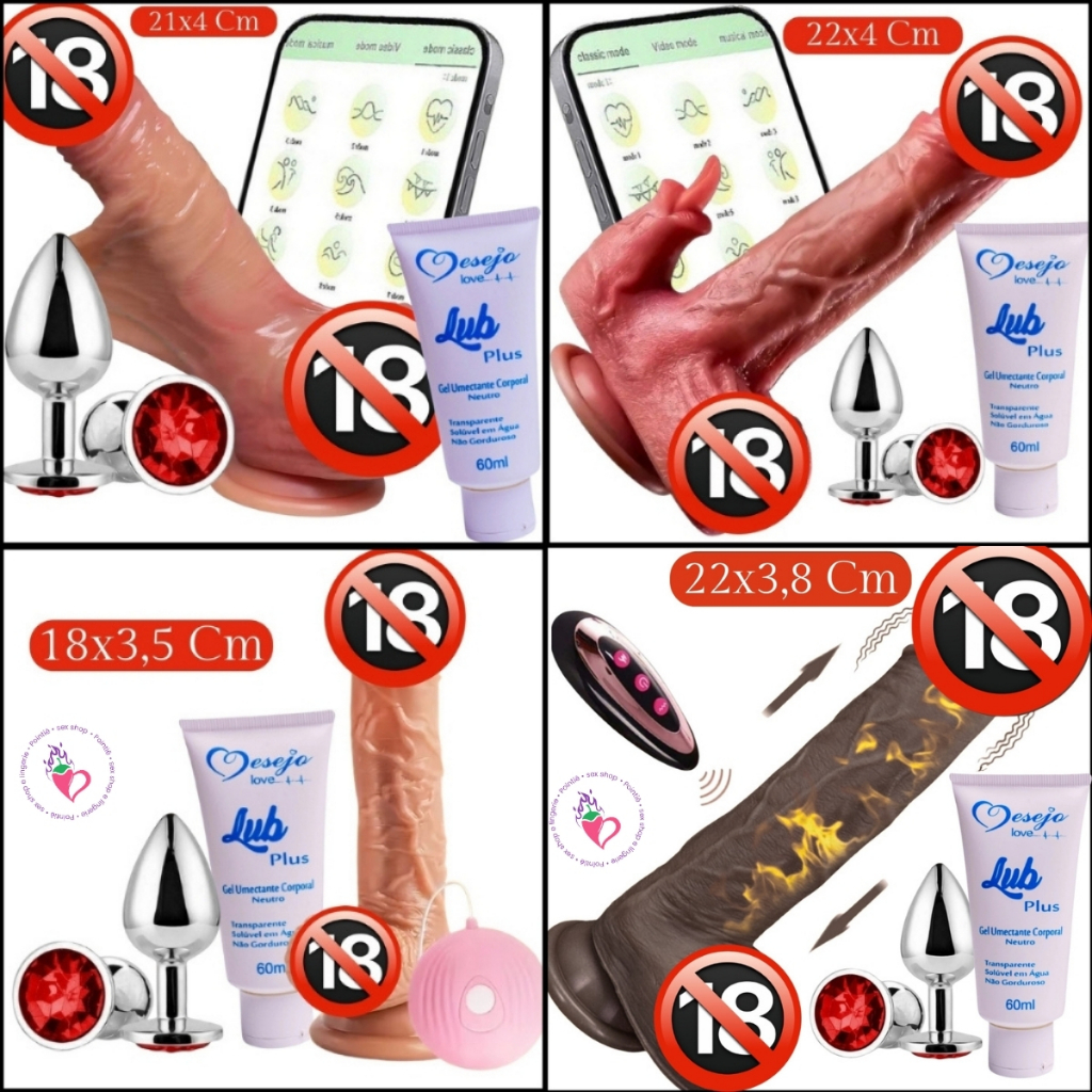 Pênis Realista Silicone Vai e Vem Vibrador A longa Distância Masturbador Feminino Kit Sexshop Plug