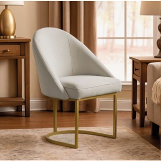 Cadeira Poltrona Decorativa Base Metálica Lua Sala, Escritório , Recepção Diversos Ambientes Suede em Oferta na Shopee