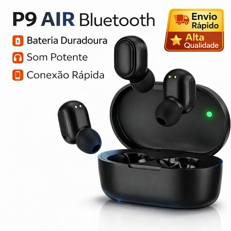 ✔️ Fone Bluetooth 5.0 TWS Airdots Preto Sem Fio Gamer ou ✔️ Fone Sem Fio Bluetooth 5.0 Modelo Airdots TWS