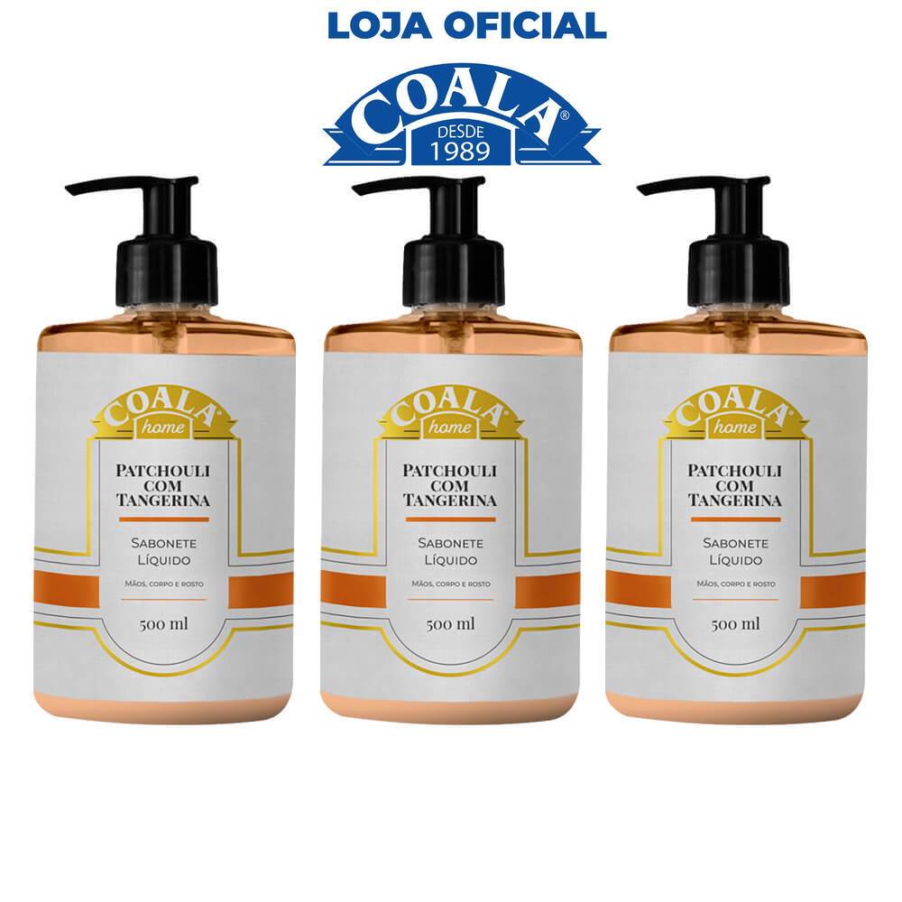 Kit 3 Unidades Sabonete Líquido Coala Home - Patchouli com Tangerina - 500ml em Oferta na Shopee