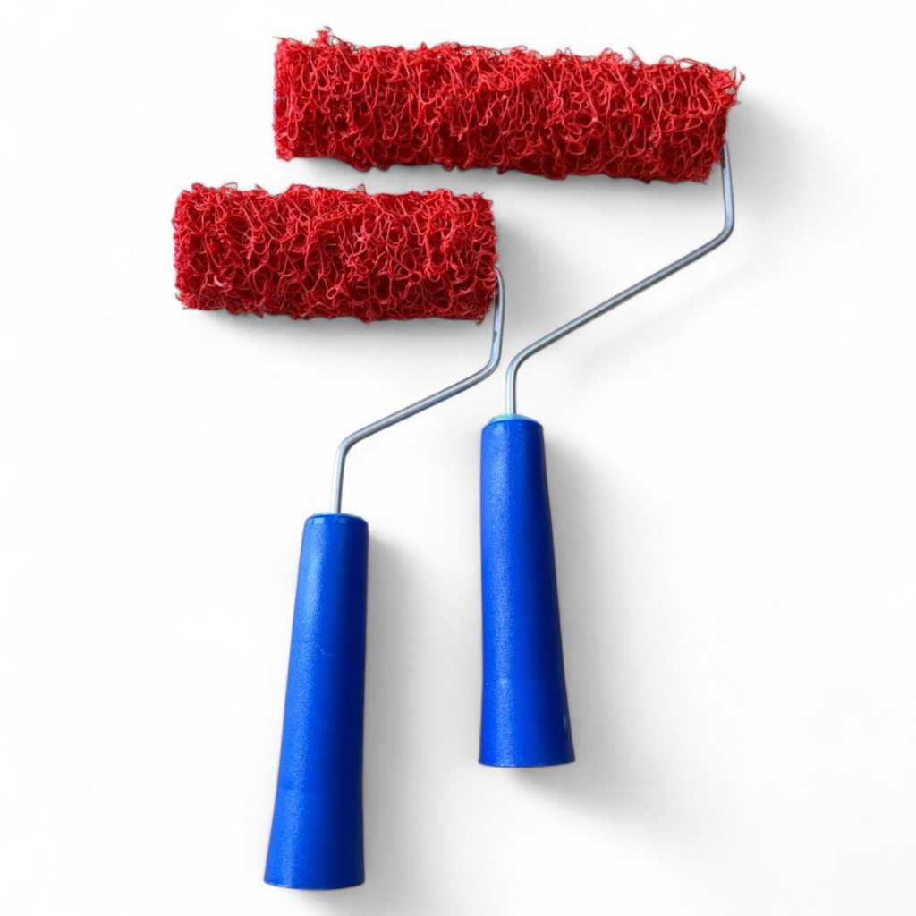 Kit 2 Rolos De Pintura Textura Cabelo De Anjo 15/9cm Com Suporte Redam