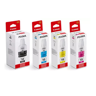 KIT 04 TINTA PARA CANON GI10 Gm2010 G6010 G7010 Mega Tank NOVA LACRADA! em Oferta na Shopee