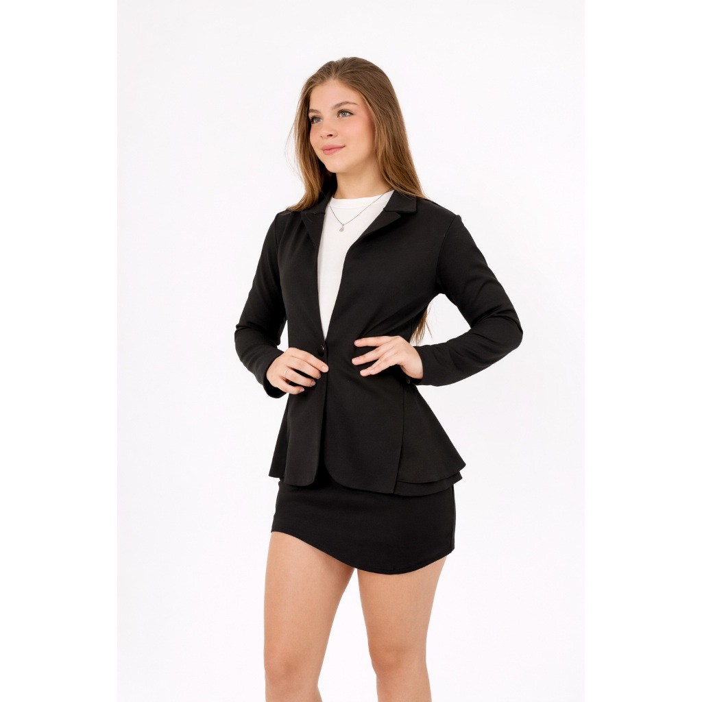 Blazer Casaco Menina Jaqueta Juvenil Diva Neoprene