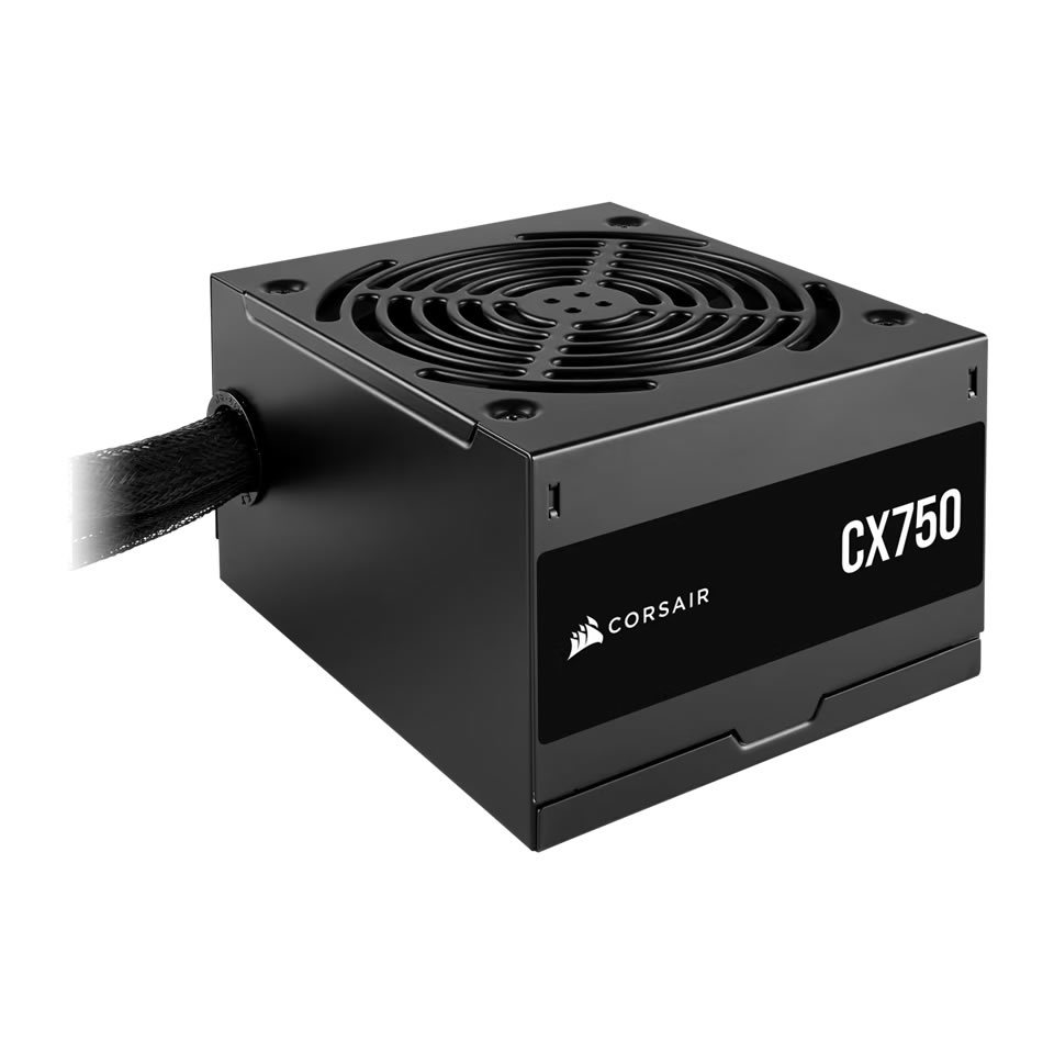 Fonte ATX CORSAIR CX750 [CP-9020279-BR] PFC Ativo / 80 Plus Bronze c/ Cabo de Fo
