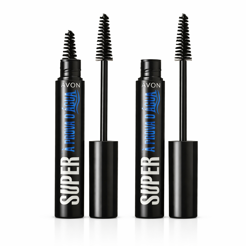 Kit 2 Máscara para Cílios Avon Super à Prova D'Água em Oferta na Shopee