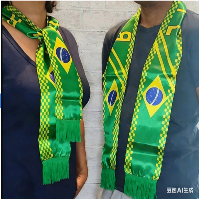KIT 10 ,Cachecol Lenço do Brasil de Poliéster Cetim - Curta com s Elegância e Estilo em Cada Lenço