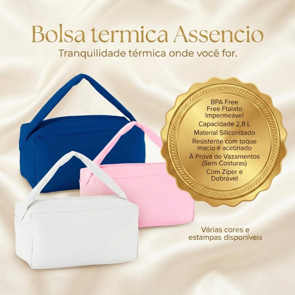 Bolsa Térmica Impermeável Multiuso Prática Lancheira Marmita Acessórios 2,78 LT
