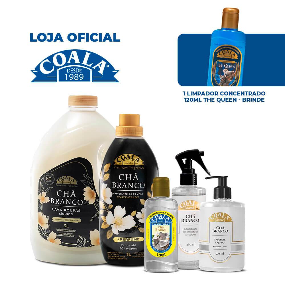 Kit Coala Chá Branco Viralizado 1 Ano + BRINDE 1 Limpador The Queen