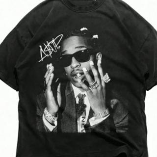 Camiseta Preta Estampa Rapper Streetwear Masculina Slim Hip Hop Retrô Algodão Premium em Oferta na Shopee