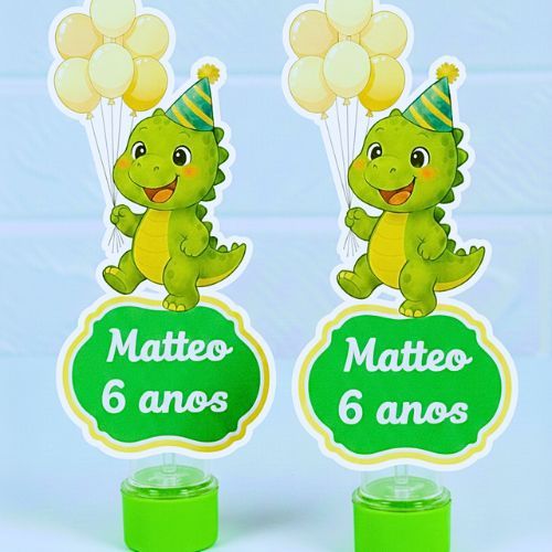 Aplique para Tubete Dino Baby /tag Dino/lembrancinha Personalizada Decorativa aniversário/aplique 3D